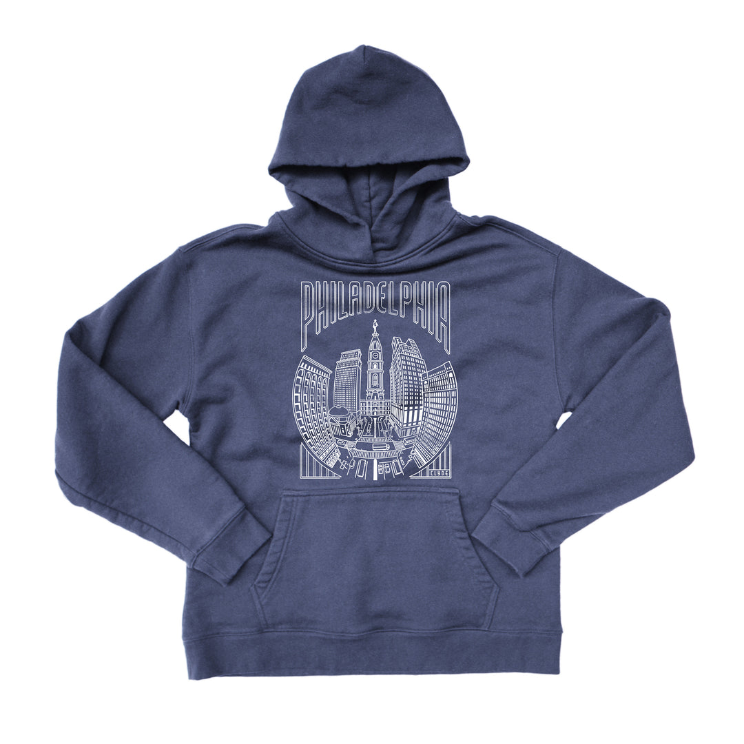Philadelphia Skyline Unisex oversized hoodie