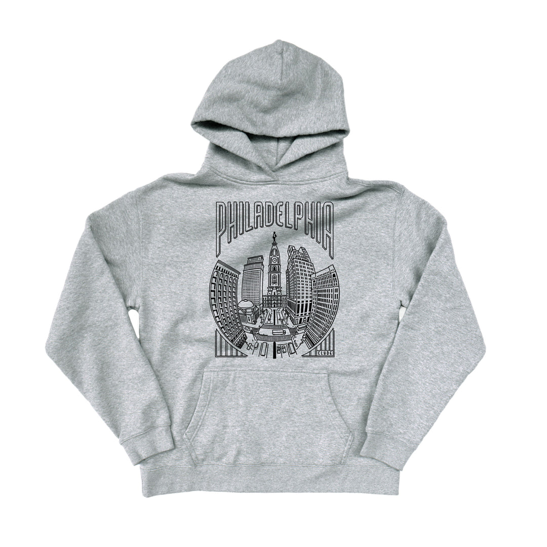 Philadelphia Skyline Unisex oversized hoodie