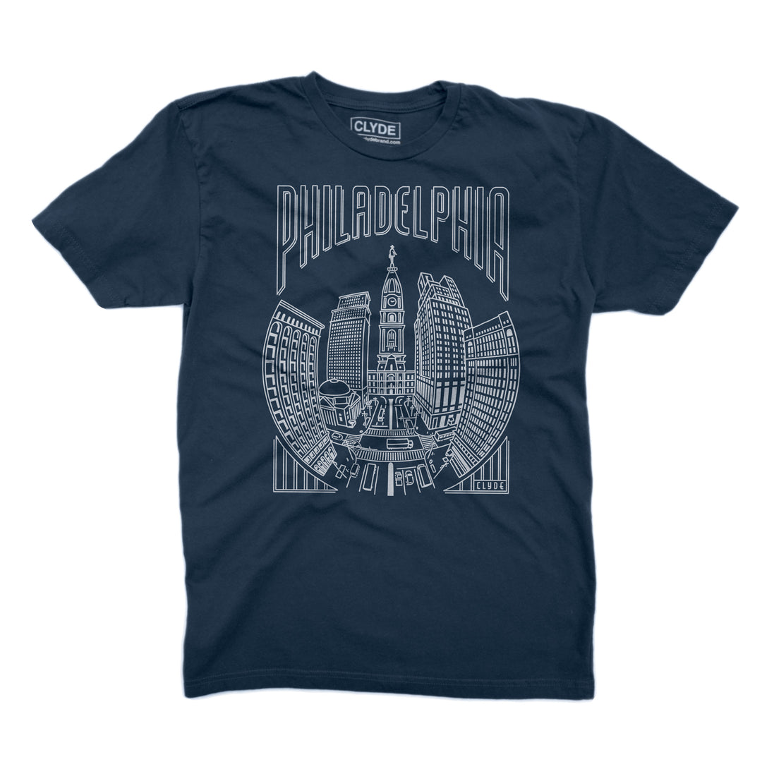 Philadelphia Line Art T-Shirt - Men’s Cut