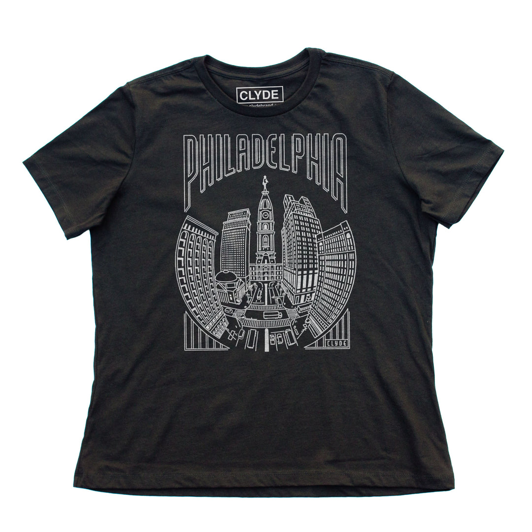 Philadelphia Line Art T-Shirt - Women’s Cut