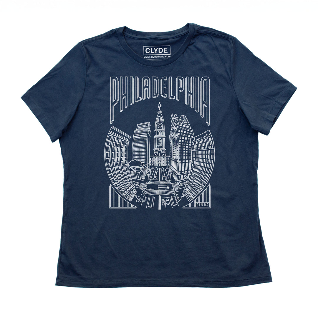 Philadelphia Line Art T-Shirt - Women’s Cut