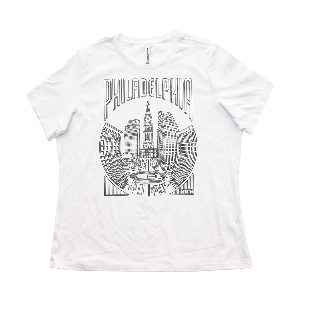 Philadelphia Line Art T-Shirt - Women’s Cut