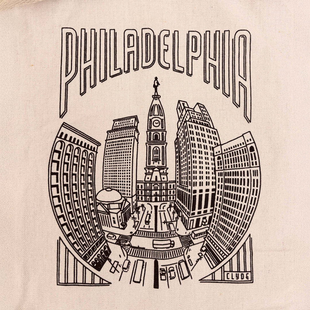 Philly Skyline Cotton Canvas Tote