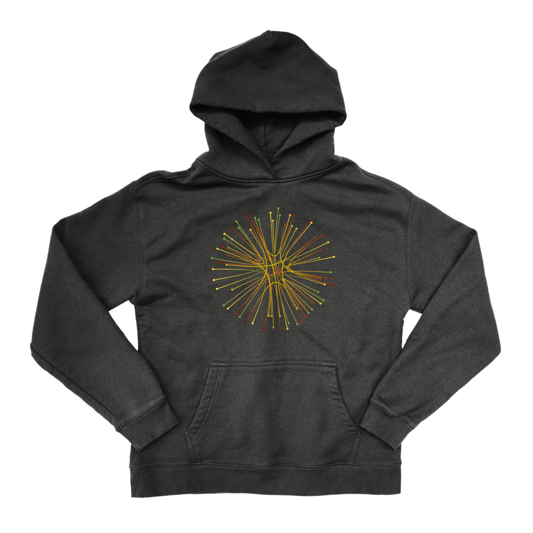 Radiating Connection Autumn Colorway Unisex Oversized Hoodie